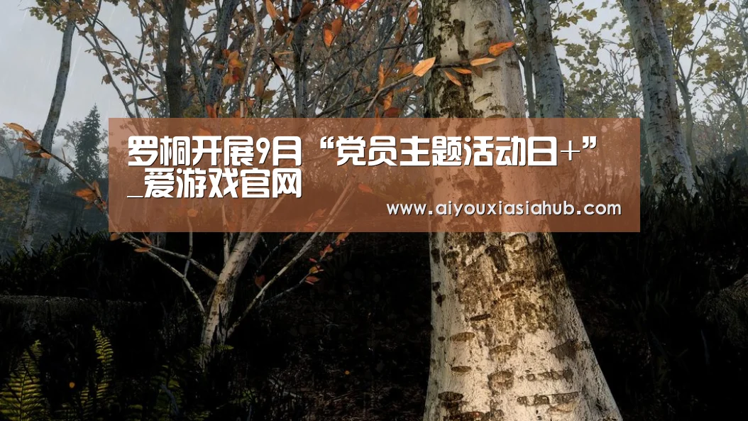 罗桐开展9月“党员主题活动日+”_爱游戏官网(图1) 爱游戏官网